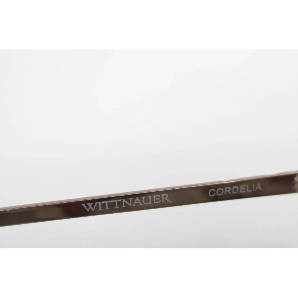 Wittnauer Cordelia Brown Striped Cat Eye Eyeglasses Frames 53-17-135 Demo Lenses